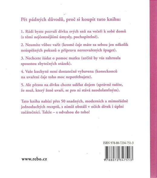 Kuchařka pro mladé muže