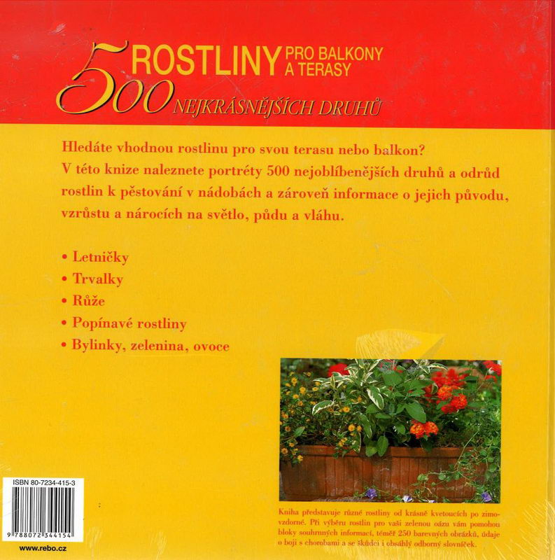 Rostliny pro balkony a terasy