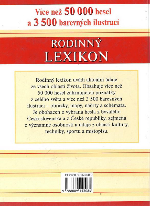 Rodinný lexikon Mírně poškozený, zašpiněný!!!
