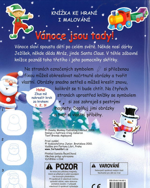 Vánoce jsou tady - knížka ke hraní i malování
