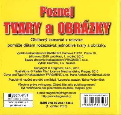 Poznej tvary a obrázky - leporelo