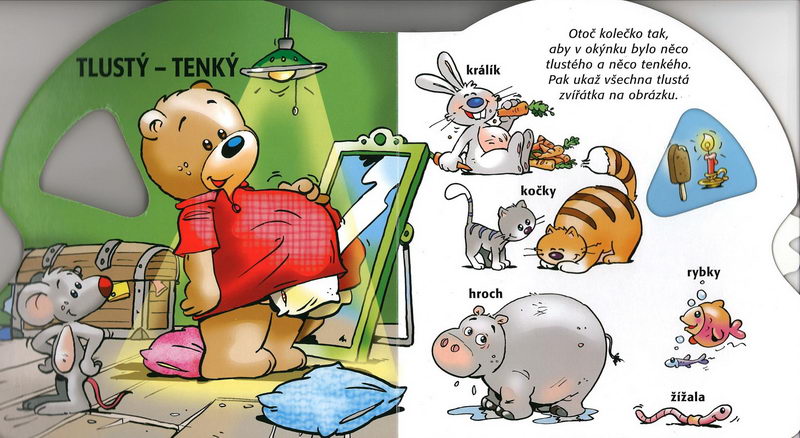 Ťapík se učí, co je naopak