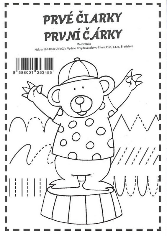 První čárky - omalovánky