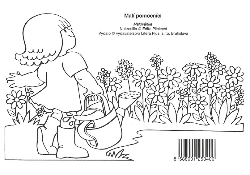 Malí pomocníci - omalovánky