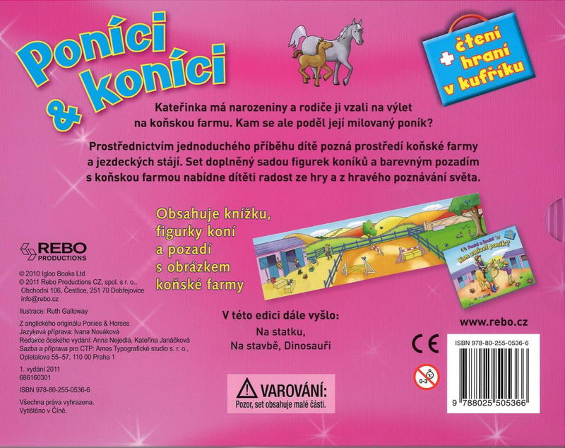 Poníci & koníci + čtení, hraní v kufříku