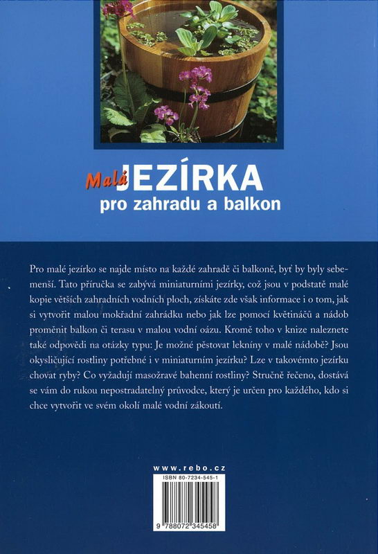 Malá jezírka pro zahradu a balkon