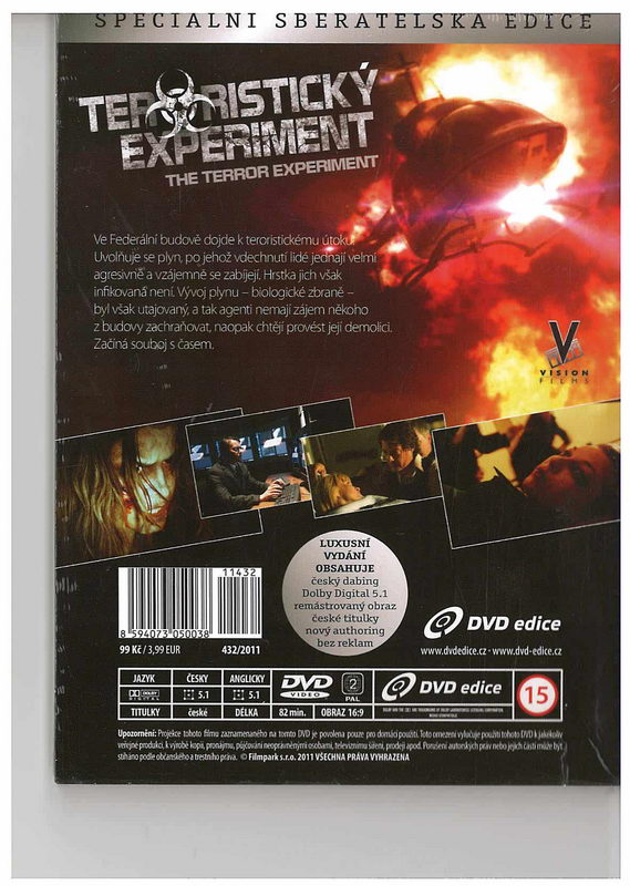 Teroristický experiment DVD (bazarové zboží)