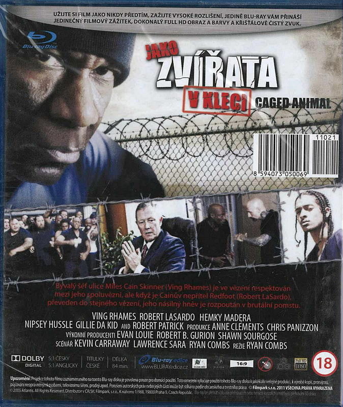 Jako zvířata v kleci, blu-ray disc BD