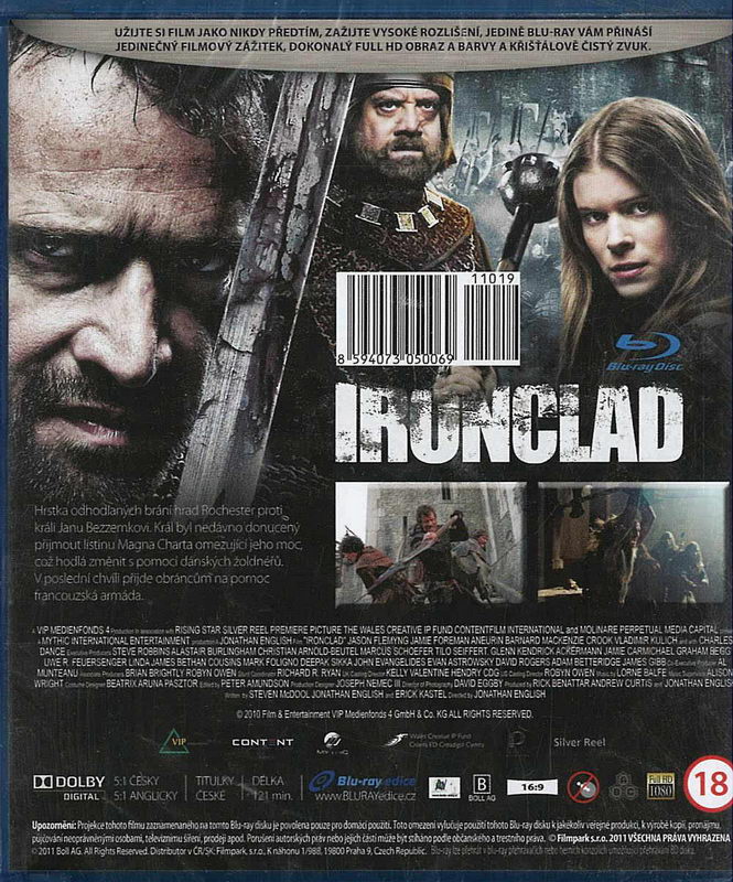 Ironclad, blu-ray disc