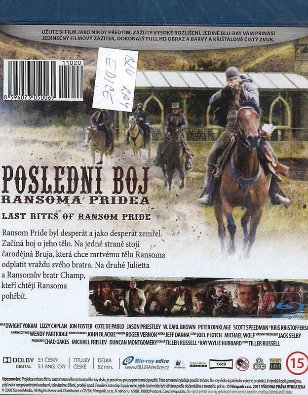 Poslední boj Ransoma Pridea, blu-ray disc