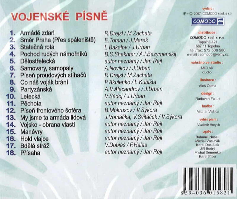 Vojenské písně Československé socialistické armády - CD