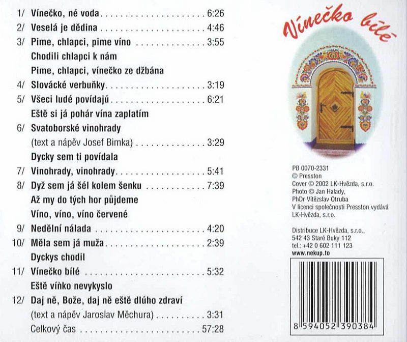 Vínečko bílé - CD