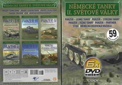 Německé tanky II. světové války 6xDVD