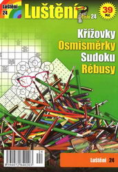 Luštění 24 - křížovky, osmisměrky, sudoku, rébusy