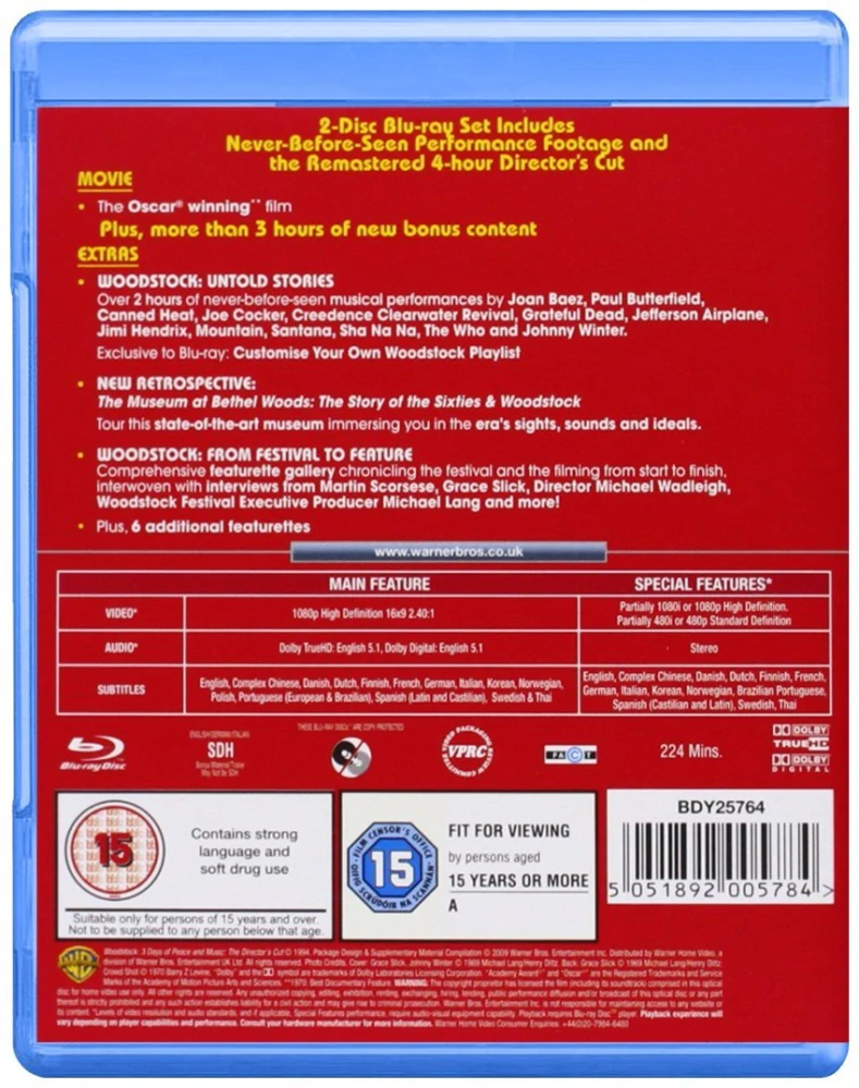 Woodstock Collectors Edition 2x BD Blu-Ray
