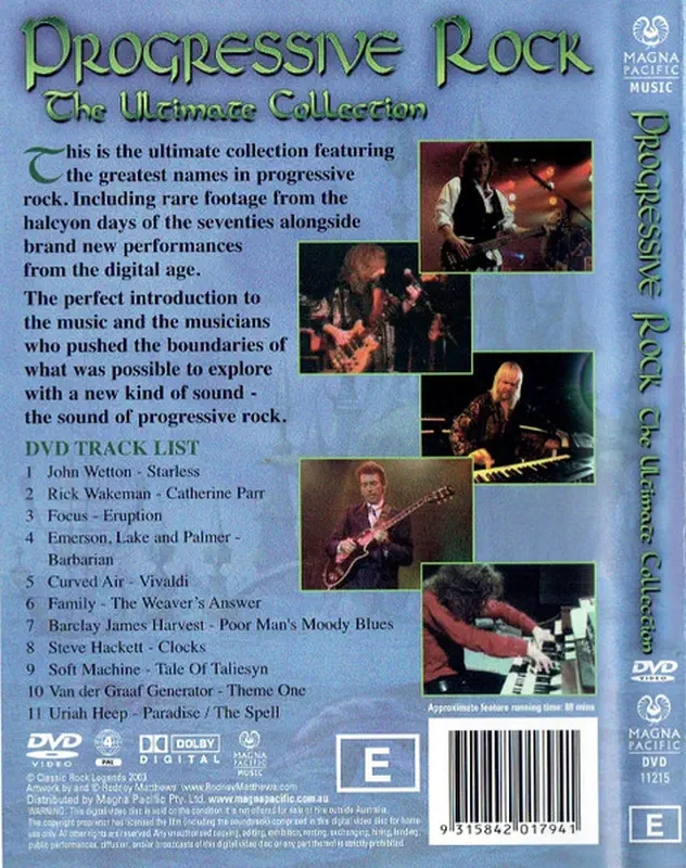 Progressive Rock - The Ultimate Collection DVD (bazarové zboží)