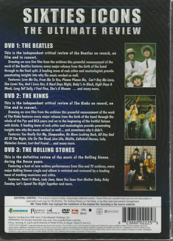 Sixties Icons The Ultimate Review 3xDVD (bazarové zboží)