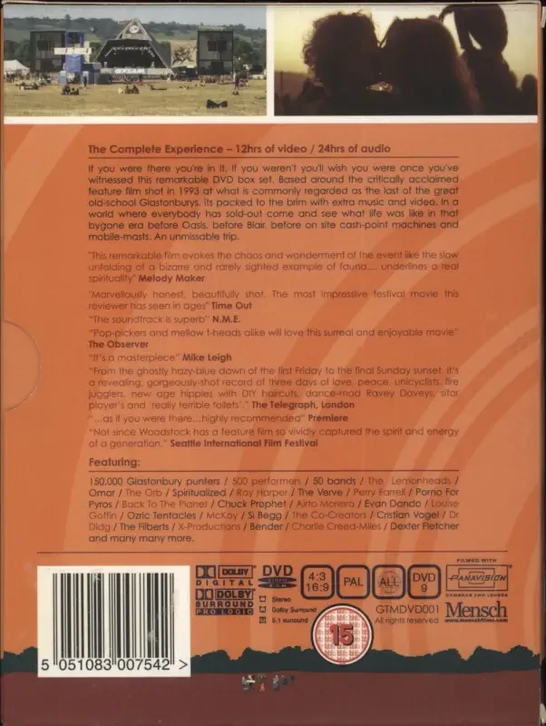 Glastonbury The Movie 3xDVD (bazarové zboží)