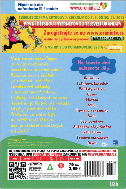 Prasátko Peppa - Let balónem DVD