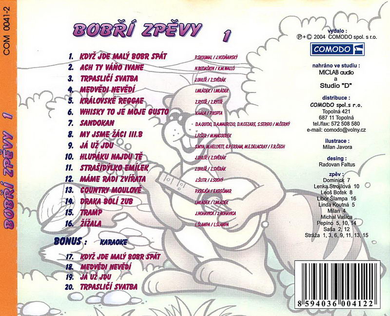 Bobří zpěvy 1 - CD