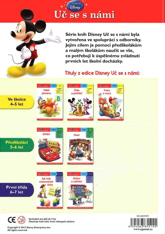 Disney Walt School Skills Slova a slovní zásoba Uč se s námi