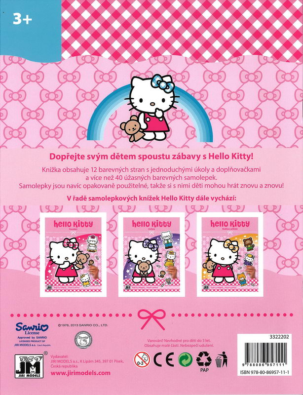 Hello Kitty - Barvy - samolepková kniha