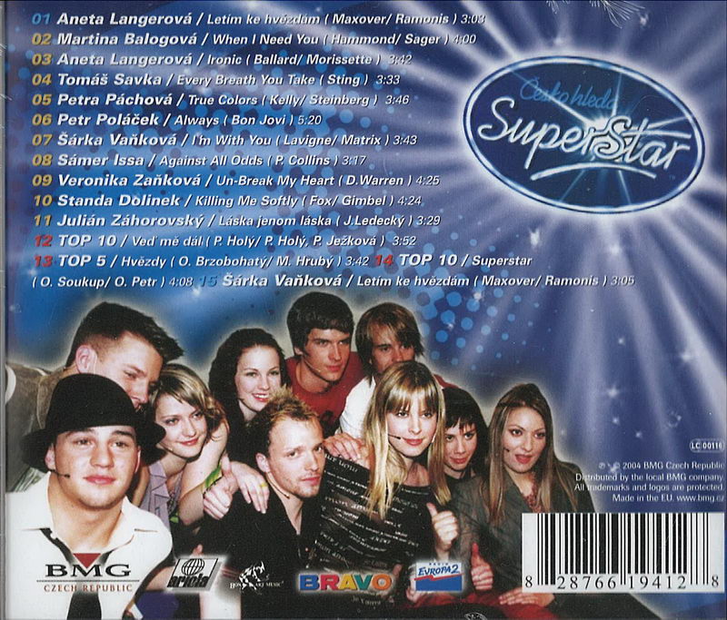 Česko hledá Superstar 2004 - Top 10