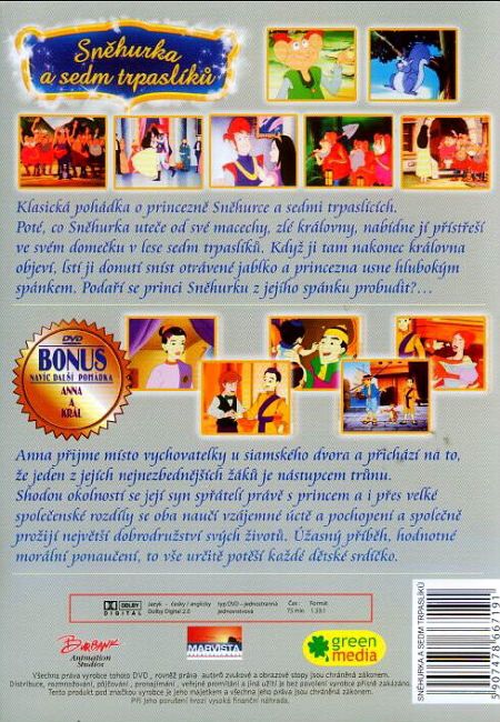 Sněhurka a sedm trpaslíků DVD
