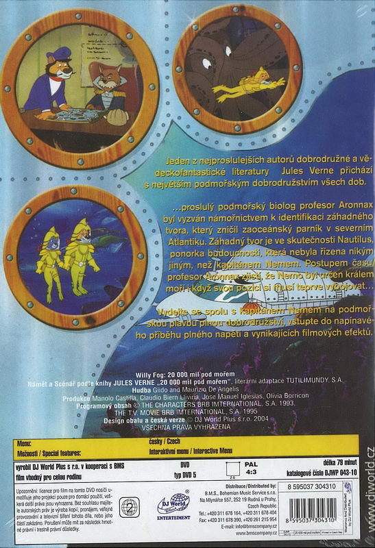 Willy Fog - 20 000 mil pod mořem DVD