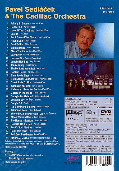 Pavel Sedláček a The Cadillac Orchestra DVD