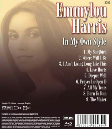 Harris Emmylou: In My Own Style BD