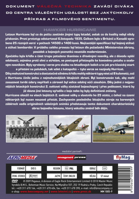 Válečná technika 3, Hawker Hurricane DVD