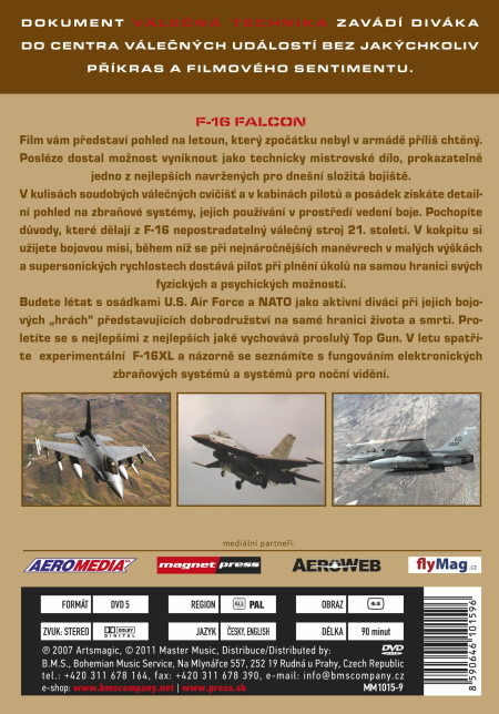 Válečná technika 12, F-16 Falcon DVD