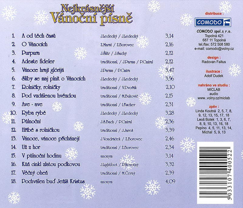 Nejkrásnější Vánoční písně - CD