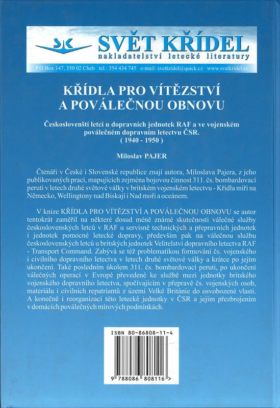 Křídla pro vítězství a poválečnou obnovu - Miloslav Pajer