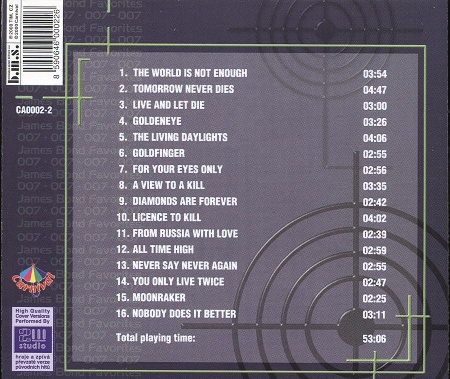 James Bond Favorites 007 CD