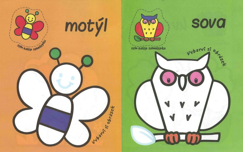 Omalovánky s velkými samolepkami - Příroda