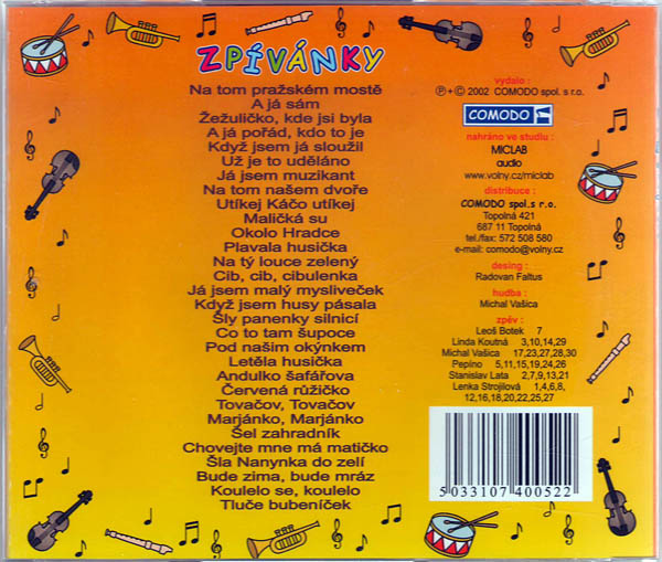 Zpívánky 1 - CD