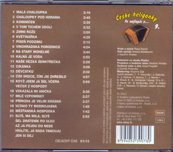 České heligonky 9, to nejlepší - CD