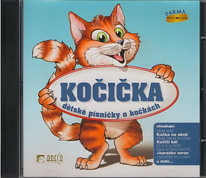 Kočička dětské písničky o kočkách CD