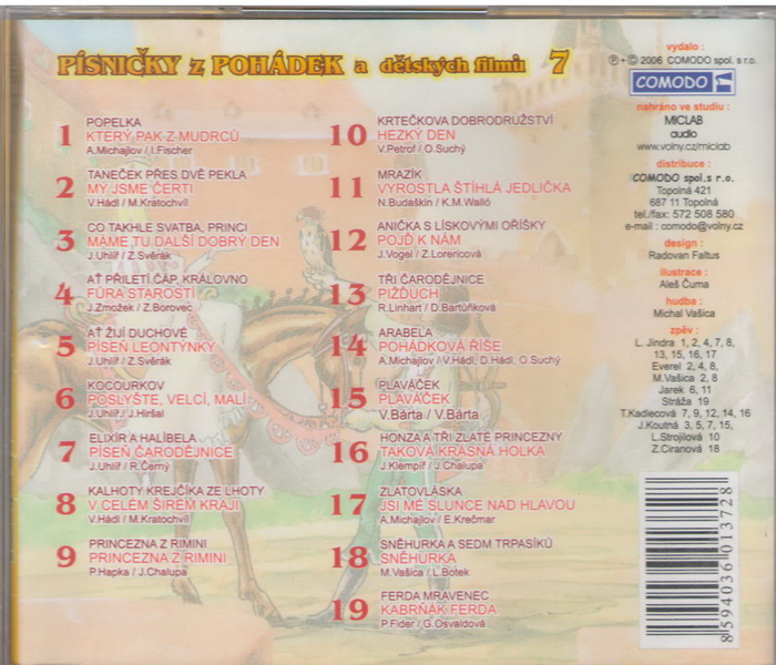 Písničky z pohádek a dětských filmů 7 CD