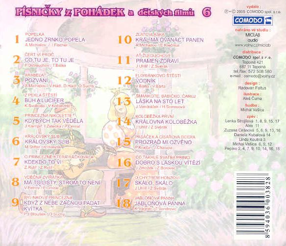 Písničky z pohádek a dětských filmů 6 CD