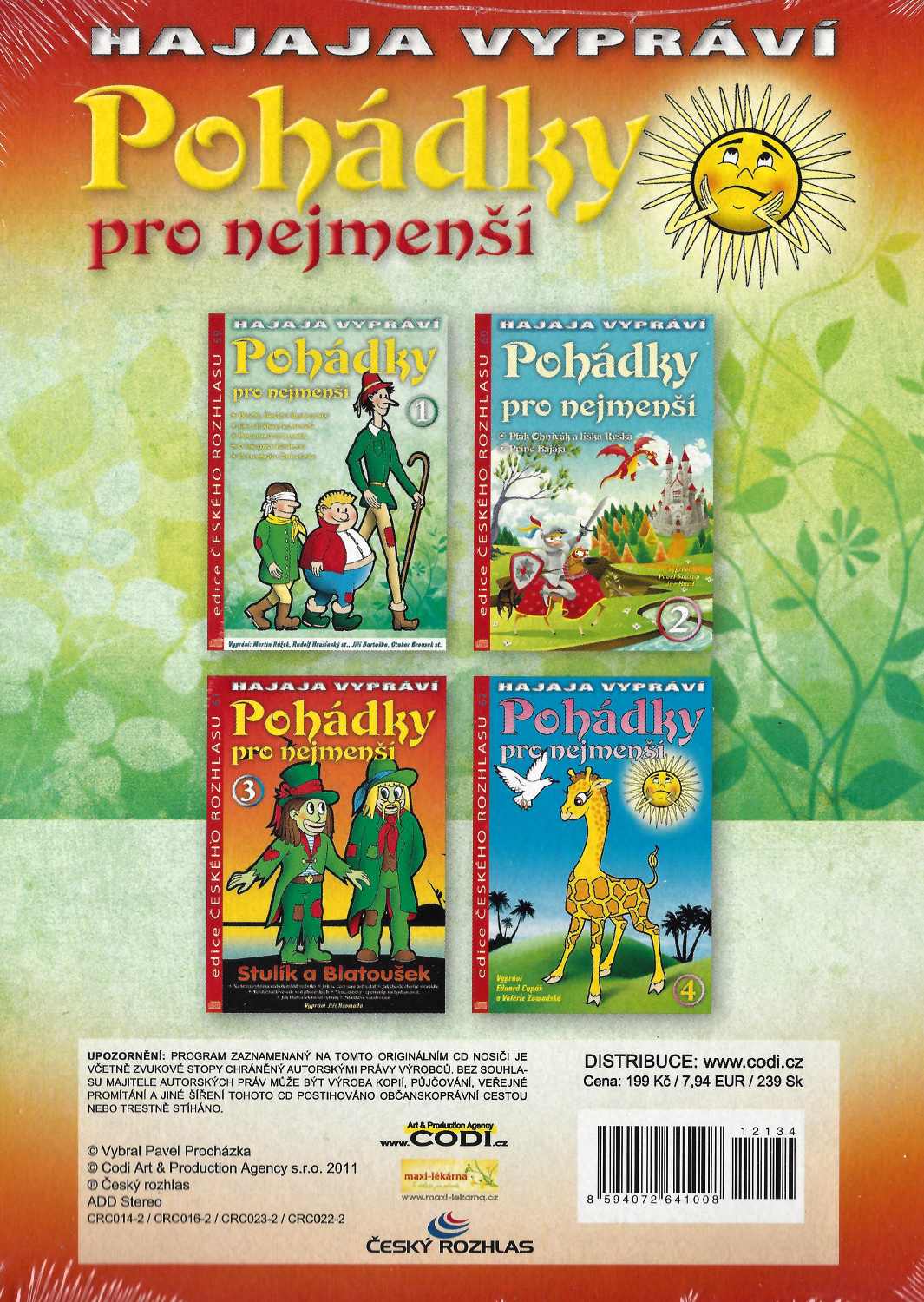 Hajaja vypráví Pohádky pro nejmenší 4x CD