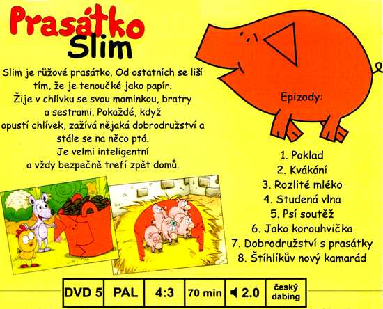 Prasátko Slim 3.díl DVD