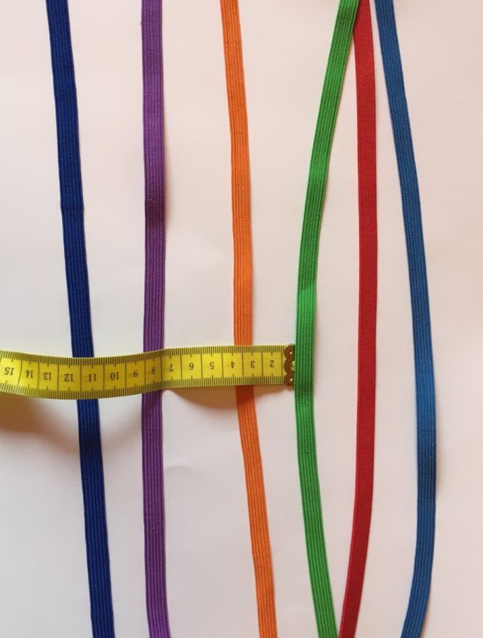 Gumička, pruženka na roušky galanterie 90m na cívce, šířka 1cm