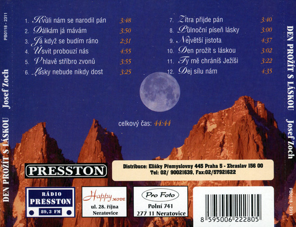 Dne prožít s láskou Josef Zoch CD