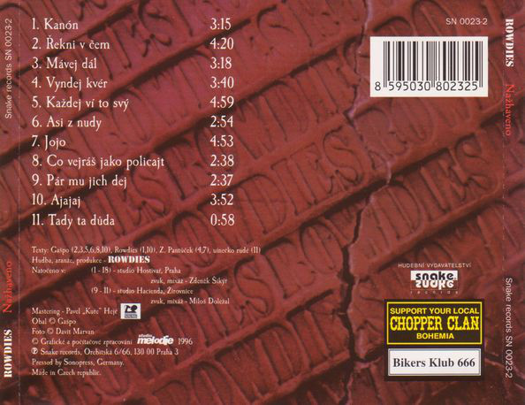 Nažhaveno Rowdies CD