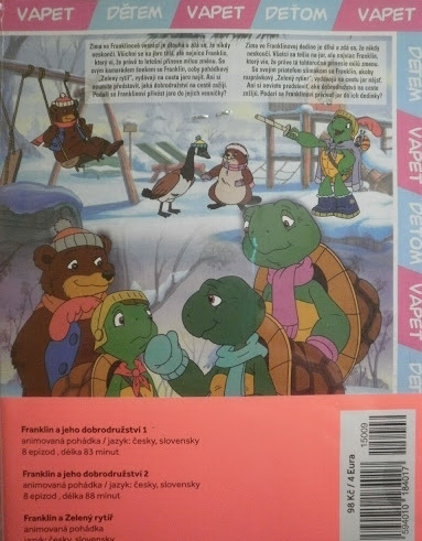 Franklin a jeho dobrodružství 3x dvd