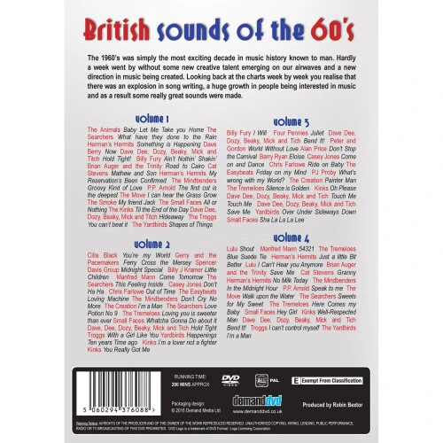 British Sounds Of The 60's 4x DVD