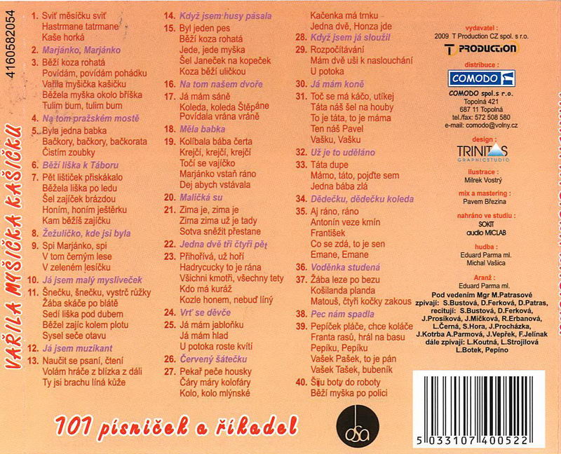 Vařila myšička kašičku - CD